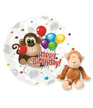 Monkey Birthday Balloon Gift