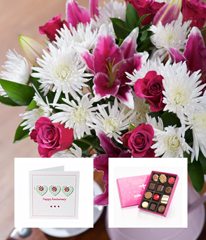Happy Anniversary Flower Gift